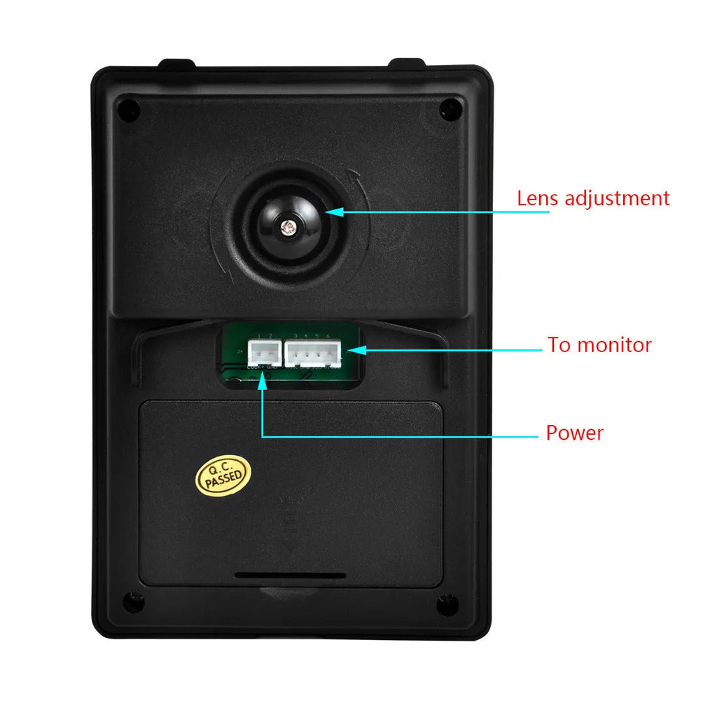Shanyi Shida 7-inch video door phone monitor and waterproof outdoor camera unit