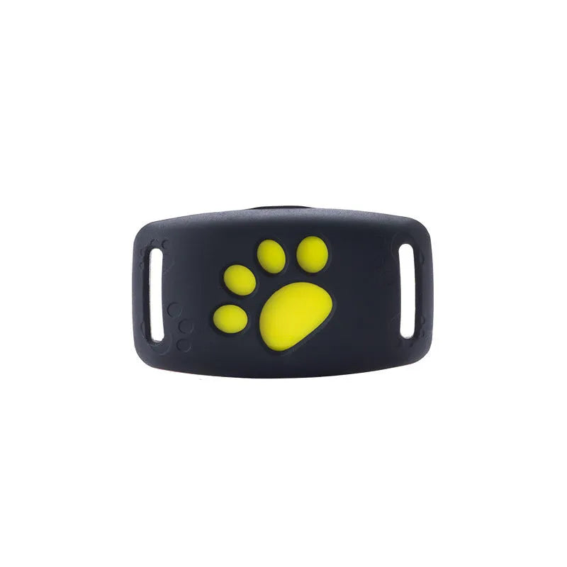 GPS Pet Tracker Z8-A with ABS+PVC casing, waterproof, USB charge, and map function on a collar