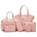 Women's soft PU shoulder bag in horizontal square shape with zipper closure and printed finish