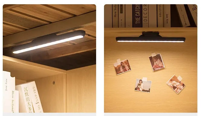 Magnetic adsorption LED desk lamp light bar with 16 LED beads, natural light, USB charging, ABS body