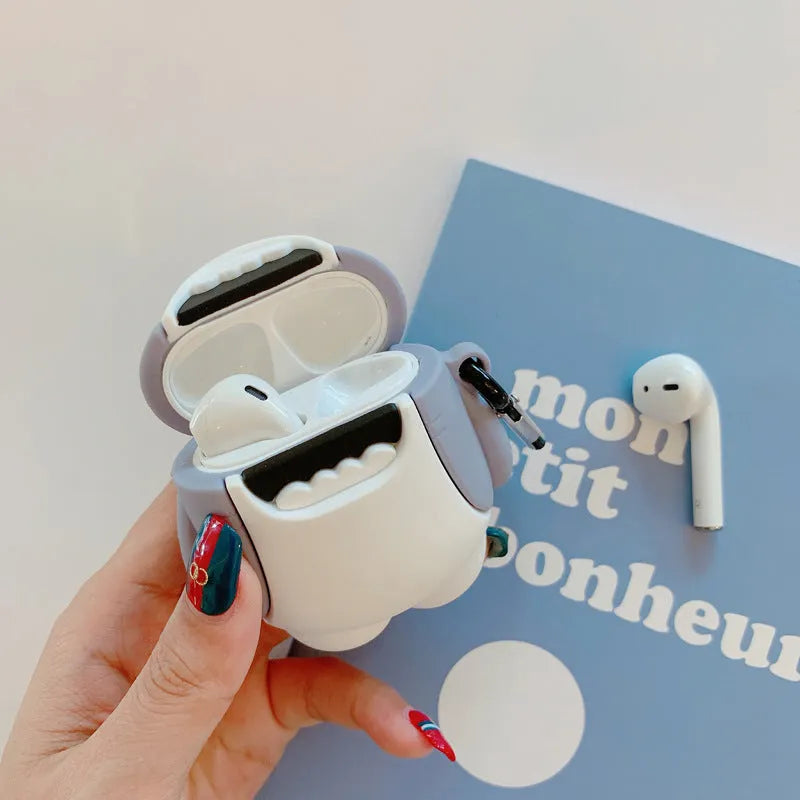 Silicone protective cover for Apple AirPods 1 and 2 wireless earphone charging case