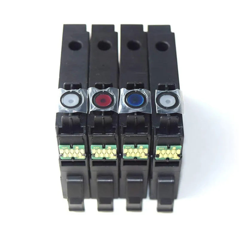 Four compatible ink cartridges for Epson Expression Home XP: black T2991XL 15ml, cyan T2992XL, magenta T2993XL and yellow T2994XL 13ml each.