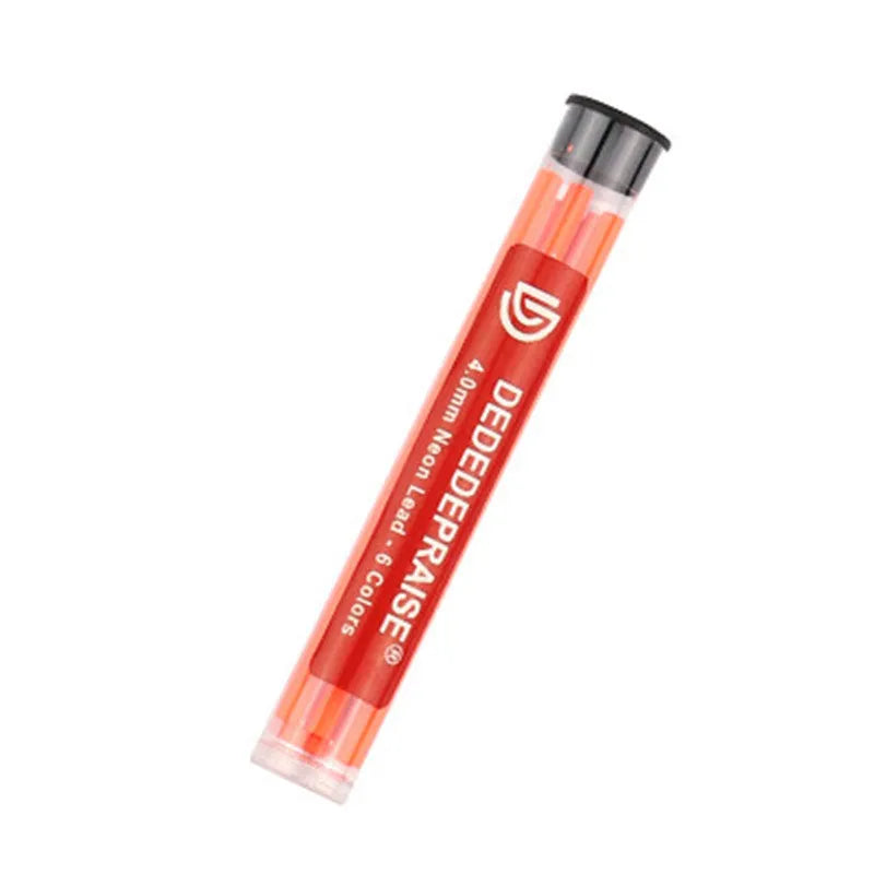4.0mm drawing mechanical pencil with colour leads in barrel packing, plastic shell, multiple colour options