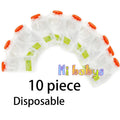 Baby food squeeze station, 18x9x22cm ABS machine with soft rubber press, pouches for homemade puree