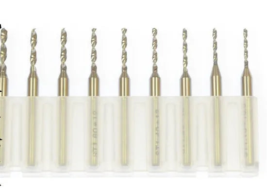 Imported tungsten carbide micro engraving bits in various diameters from 0.10mm to 2.00mm