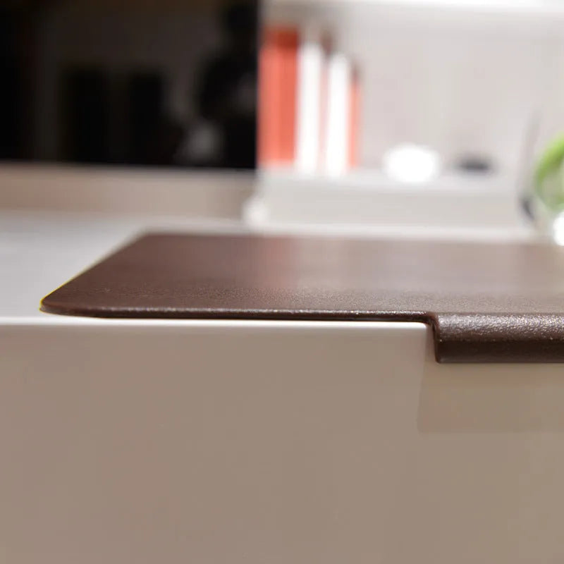 Large PVC computer desk mat 700x450x3mm non-slip surface in black or brown for office and gaming