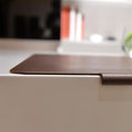 Large PVC computer desk mat 700x450x3mm non-slip surface in black or brown for office and gaming