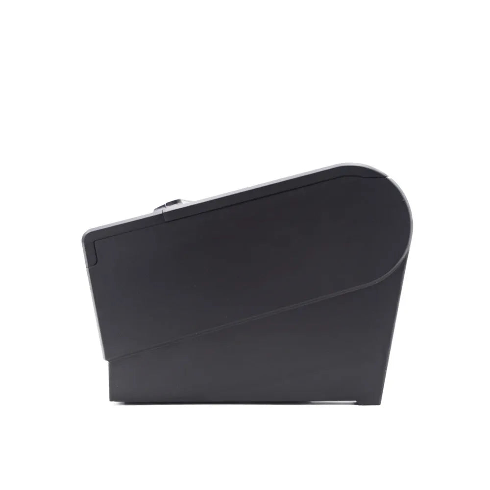 Minimal design kitchen thermal receipt printer with 80mm paper width and multiple connectivity ports