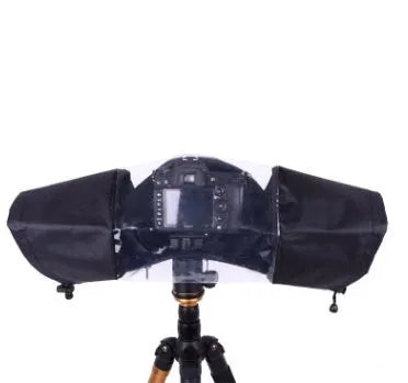 SLR camera rainproof cover with adjustable lens compartment on waterproof polyester fabric