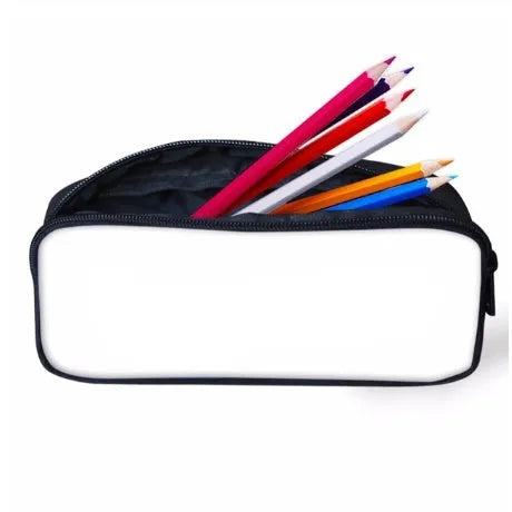Customised pattern polyester pencil case with zipper, 10x21x4cm, in default style