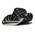 Natural grass cowboy sun hat with 58cm curling brim in khaki colour for travel and outdoor use