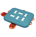 Blue plastic pet treasure hunt puzzle food spill toy for dogs and cats, 100g interactive feeder