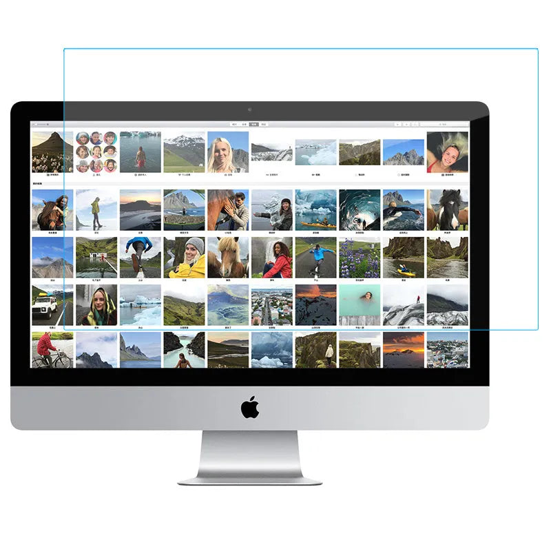 Anti blue screen film for 21.5 inch iMac without optical drive, HD scratch-resistant eye protection film