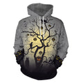 Halloween hoodie polyester spandex blend pullover with stretch available in multiple styles and Asian sizes