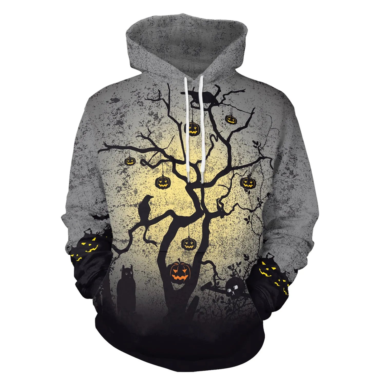 Halloween hoodie polyester spandex blend pullover with stretch available in multiple styles and Asian sizes