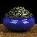 Ceramic retro package incense burner in multiple colours for home decor and meditation