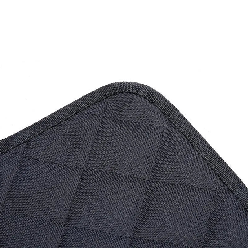 Thicken quilted waterproof pet car mat in black, 137 x 147 cm, breathable cloth seat cushion for dogs.