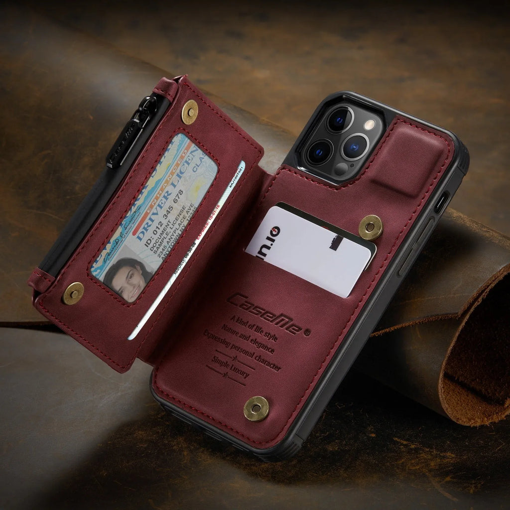 PU leather mobile phone case with removable anti-theft belt clip holster in solid colour options