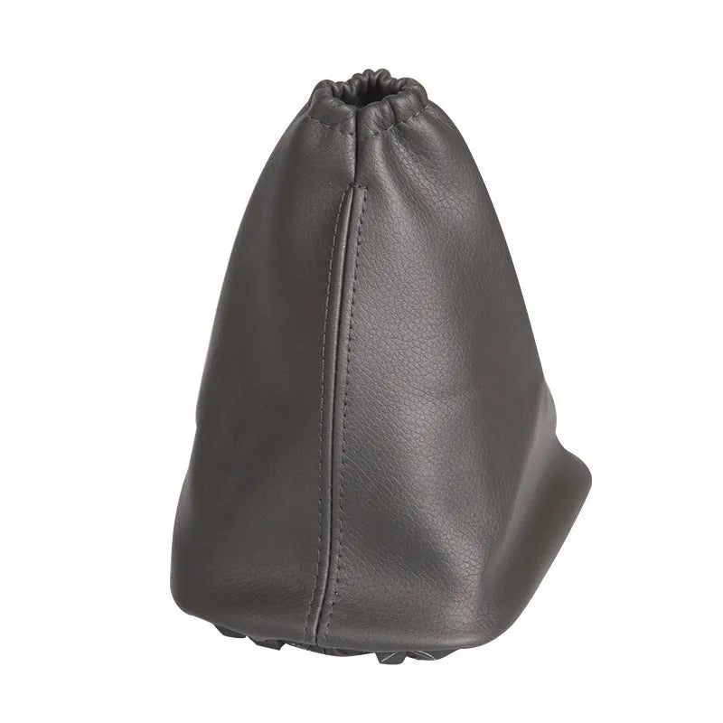 Black leather shift lever dust cover for Toyota Corolla manual transmission