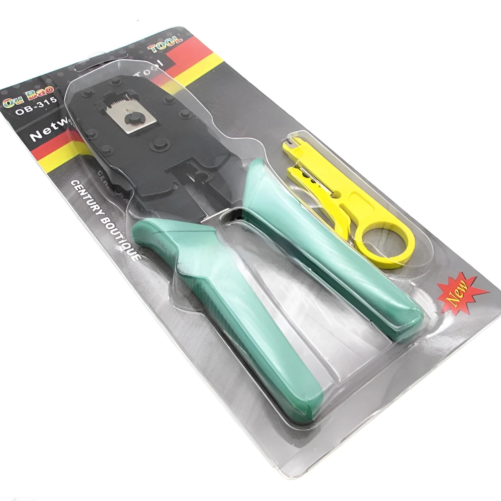 SZ-315 network cable crimping tool with rubber handle for RJ45 and phone wire connections