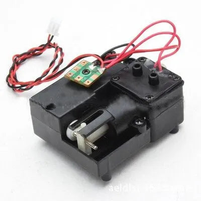 Black smoke box accessory for toy tanks with 360° rotation capability