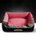 Cloth pet litter mat in S and M, colourful pet nest style, dark red, tender pink, royal blue, dark brown
