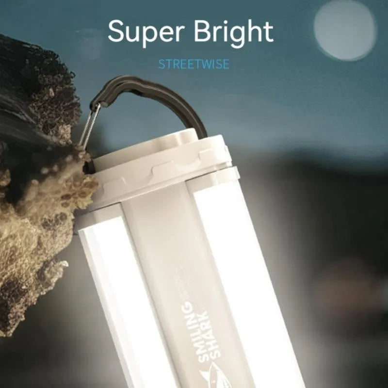Rechargeable camping lamp with magnetic base, 150lm output, 24 XPE lamp beads, 62x62x135mm