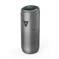 AN-SY01 car air purifier with HEPA filter, PM2.5 display, and 5200mAh battery in silver