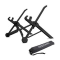 Portable folding laptop bracket stand in sagacious black colour with carrying case