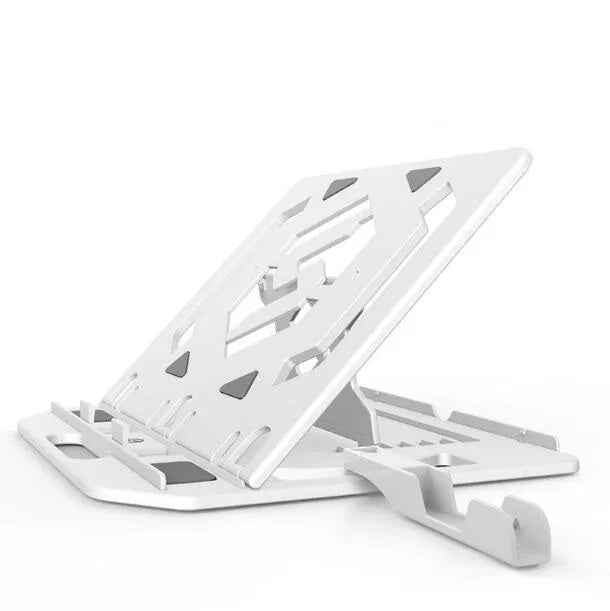 Notebook stand adjustable 7 angles engineering plastic black white 283x278x22mm