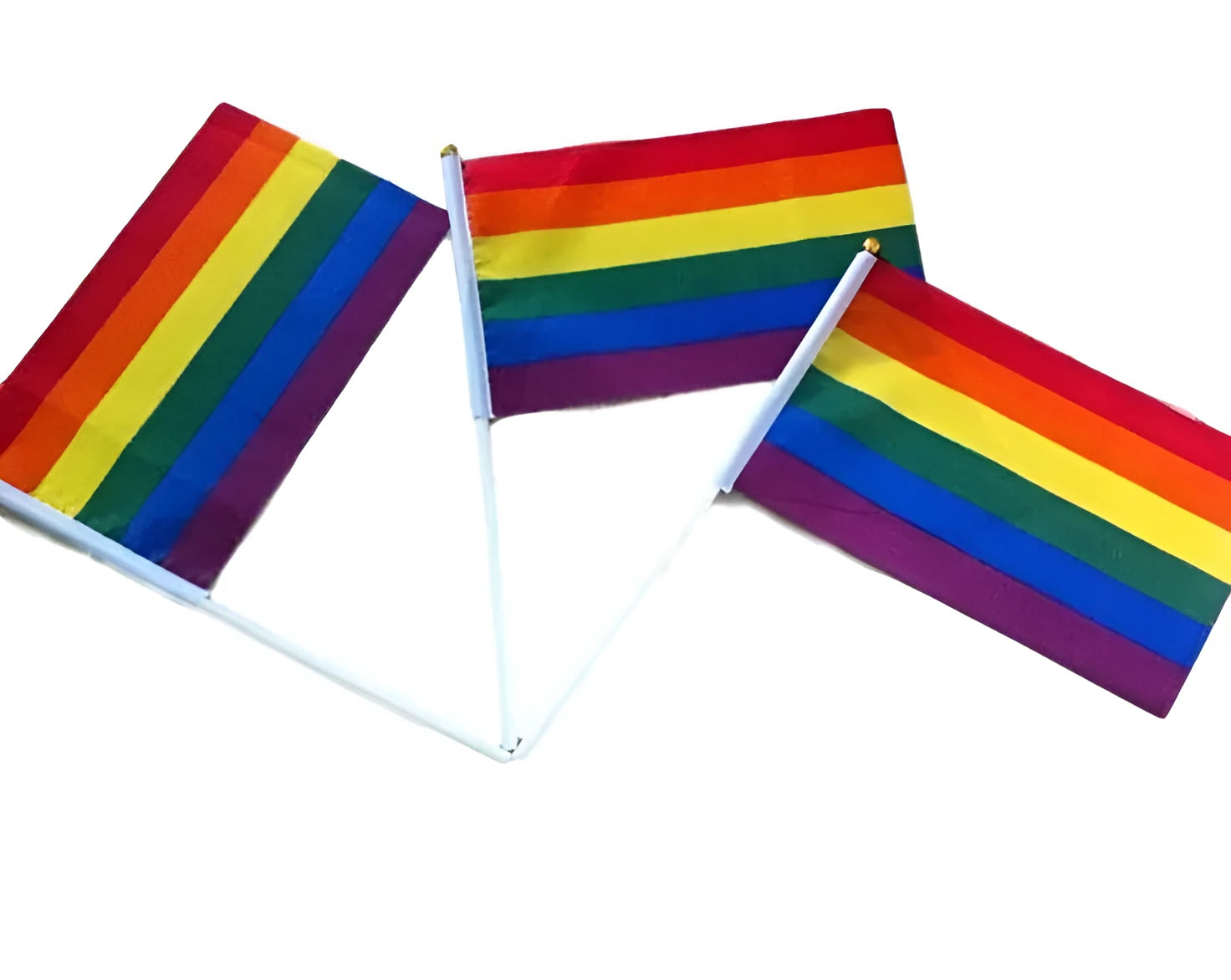 Checkered banner racing flag 21x14cm with double-sided watermark effect on plastic hollow rod, pack of 10
