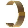 Stainless steel watch strap shown in silver finish, suitable for watches with 38mm to 44mm cases.