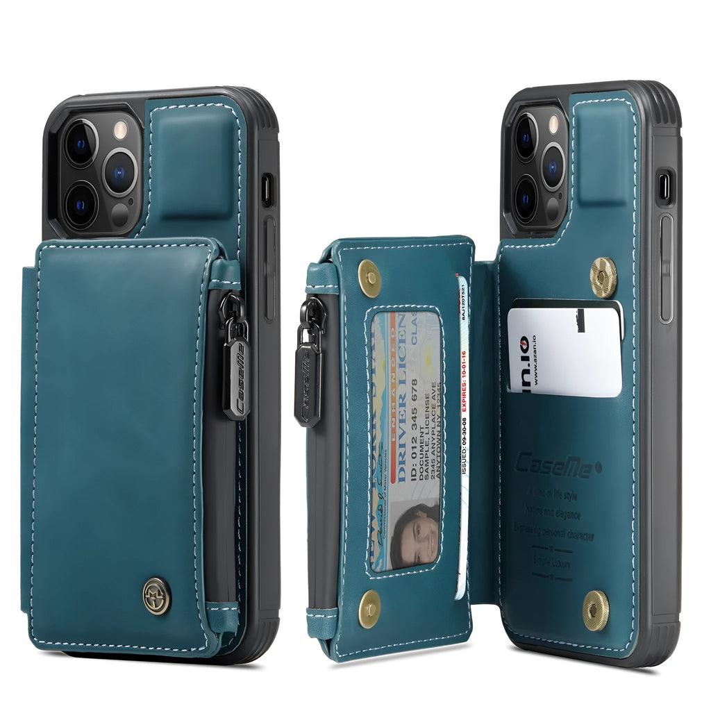 PU leather mobile phone case with removable anti-theft belt clip holster in solid colour options