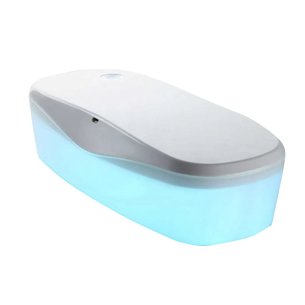 DORR portable UV disinfection box in ABS material with USB cable, showing compact size.