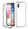Transparent shockproof TPU iPhone case shown on an iPhone 12 Pro Max.