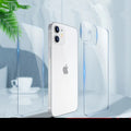 Tempered glass film set for iPhone 12 and 11 Pro showing front screen and camera lens film options