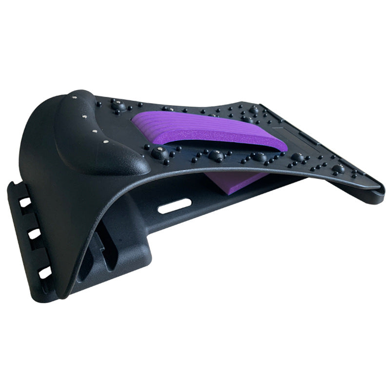 Adjustable Acupressure Back Massager - Multi-Level Lumbar Stretcher & Health Appliance for Muscle Relief & Spine Support