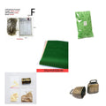 Miniature alloy gold coin and bar treasure box doll house accessories set.