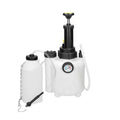 White 3-litre brake fluid reservoir tool with hose, dimensions 41cm long, for vehicle maintenance