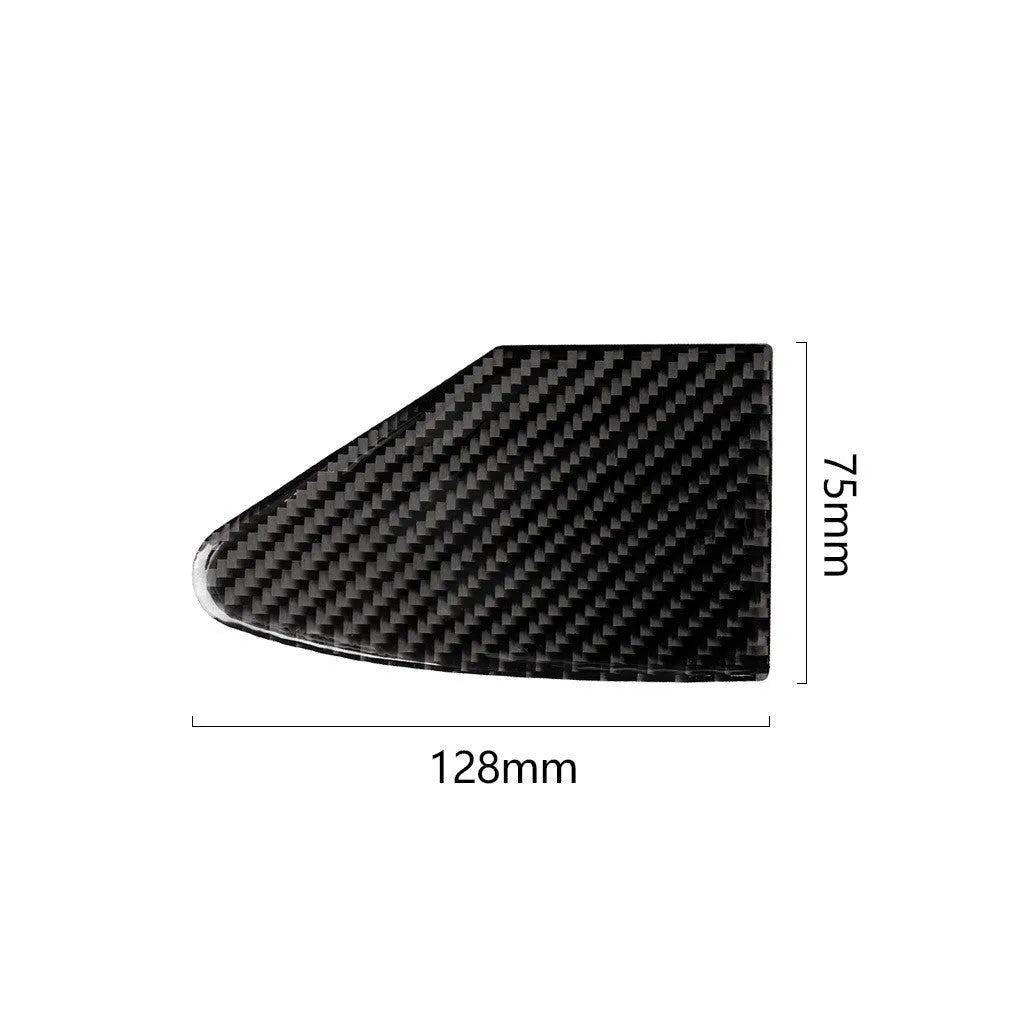 Carbon fibre USB charging port panel sticker with protective surface finish