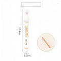 Two-colour hand account pen with 0.5mm tip and 13.4cm plastic body for student highlighting