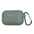 Blue silicone wallet-style protective cover for Apple AirPods Pro Bluetooth headphones