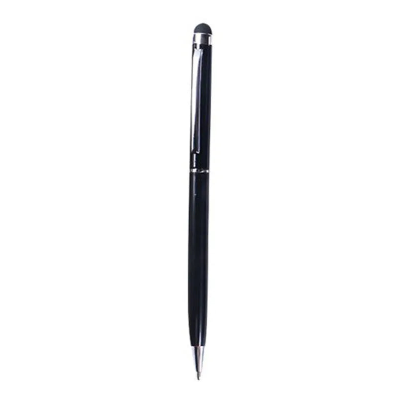 Metal capacitive touchscreen pen with rotating signature function in multiple colour options