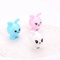 Mini cartoon pencil sharpener with random rabbit design for children