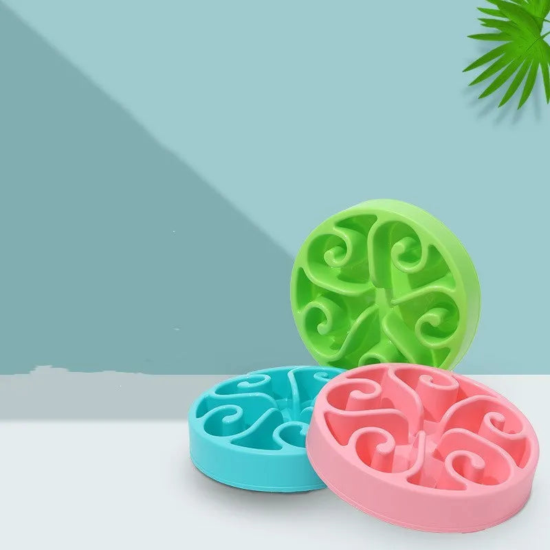PP slow feeder dog bowl for puppies in blue, green, pink and other colours