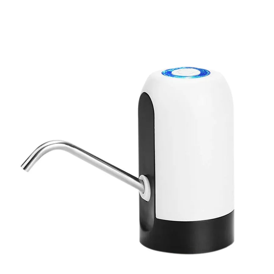 Electric water pump for bottled water, 13x7.5cm, black or white, with USB cable and instruction manual