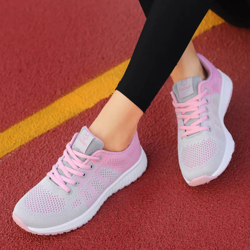 Women's white high-top casual shoes with cross-bind strap and perforated PU upper.