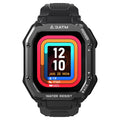 Outdoor sports rugged smart watch with 1.69 inch display showing sports metrics on wrist