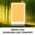Modern simple style SAD light therapy lamp with touch switch and USB power connection