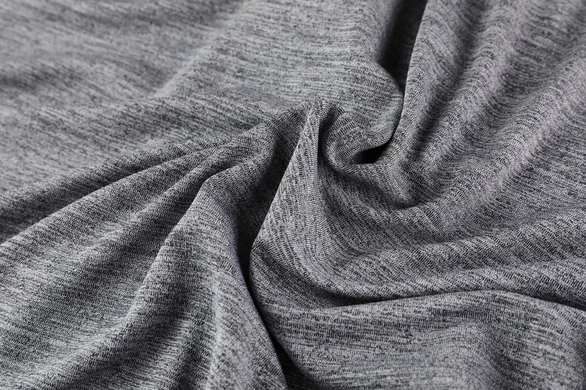 Men's hooded long sleeve running top in blue, dark grey or light grey, plain sports design, sizes M to XXXL.